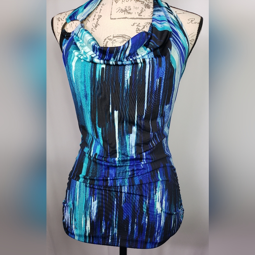 Multi Blue Mixxed26 top